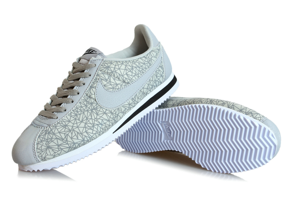 Nike Cortez Gump geometric mixed colors white and gray (1)